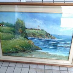 超大型　直筆　肉筆　油絵　絵画　絵の画像