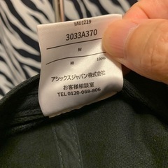 【美品】asics トレーニングキャップ M ブラックの画像