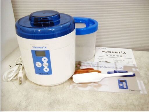 ヨーグルティア YM-1200　動作良好　ヨーグルトメーカー　ブルー　手づくり　ヨーグルト　YOGURTIA　TANICA　温度調節機能　甘酒　納豆
