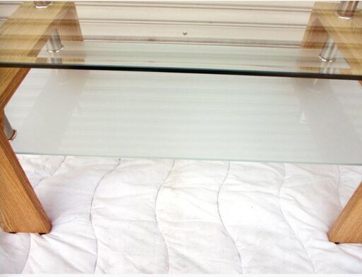 おしゃれ　ガラスリビングテーブル　センターテーブル ローテーブル ソファテーブル 幅96cm 　テーブル　机　デザイン家具　空間演出