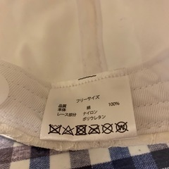 【美品】Girls Rule 総レースキャップ ホワイト フリーサイズの画像