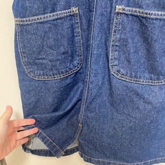 【COLZA】デニムオーバーオールスカートの画像
