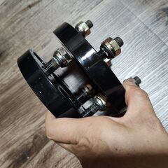 【着払い可能】 2枚セット Durax デュラックス ワイドトレッドスペーサー ワイトレ 20mm PCD100 4H M12×P1.5 アルミ鍛造 A6061-T6 ツライチの画像