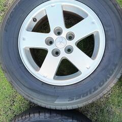 三菱デリカ　ホイール②　215/70R16 バリ山の画像