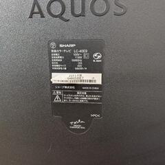 液晶テレビ　40インチ　SHARP　アクオス ①の画像