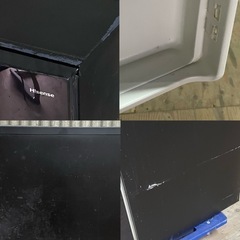 SNT729 Hisence 2ドア冷凍冷蔵庫 HR-D15AB 2017年製 150L ハイセンス 単身者向け 一人暮らしの画像