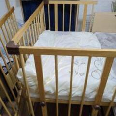 farska BED SIDE BED 03(添い寝安全ベルト付)西川布団セットの画像