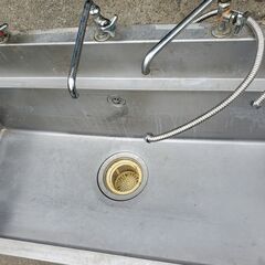1槽シンク 幅120 奥行き60 高さ80(背面最大95) 厨房 業務用の画像