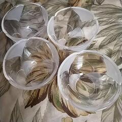 ガラスの小皿４点セット❢の画像