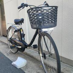 中古Panasonic電動アシスト自転車　8Ah 大阪 パナソニック♪電動アシスト自転車♪8Ah♪ブラック (Shin Kaji