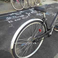 7/30 （水）~8/2（土）までお休み！中古自転車３６６０　前後タイヤ新品！　２７インチ　ギヤなし　LEDダイナモライトの画像