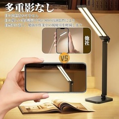 ✨新品✨【目に優しい】超高輝度 多角度調整 5段階調色 無段階調光 省エネ LED 節電の画像