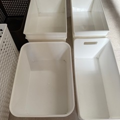 引き出し 棚 ホワイト ブラウン 収納ケースの画像