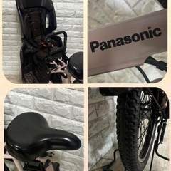 🌸美品🌸室内保管🌈大容量バッテリー8Ah🌸パナソニックギユットアニーズ🌸子供乗せ電動自転車の画像
