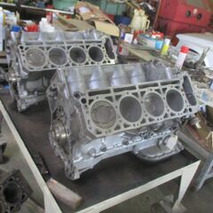 オールドMベンツ126シリーズ温度上昇制御対策済みシリンダーヘツト交換の画像
