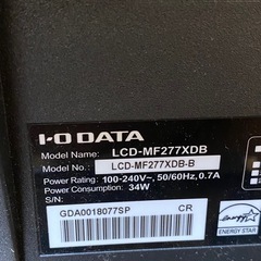 LCD-MF277XDB PC　27インチモニター　美品の画像