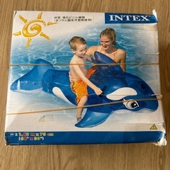大きなシャチ(イルカ)の浮き輪の画像