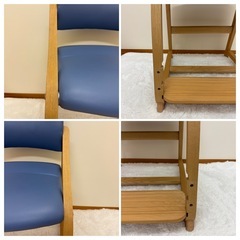⭐︎手渡し地域複数⭐︎【美品】カリモク　ベネッセコラボ　デスクチェア 青色 学習椅子の画像