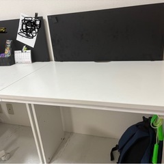シンプルデスク　勉強机の画像