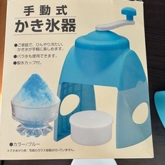 手動式かき氷機の画像