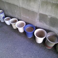 植木鉢　壺（瓶？）　無料　引き取り限定の画像