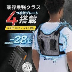 ペルチェベスト 4つ冷却プレート搭載 未使用の画像