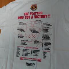2003 阪神タイガース　リーグ優勝　ビールかけ記念Tシャツ　150cmの画像