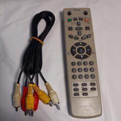 ★aiwa【完動品】 ビデオデッキ／VHS ◎専用リモコン付の画像