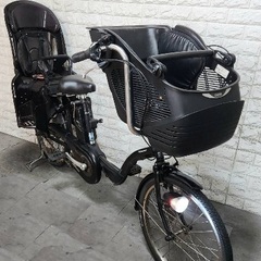 美品🌈大容量8🌸室内保管🌼パナソニック ギュット　🌼子供乗せ電動自転車ブラック29の画像