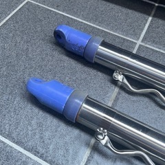 物干し竿 洗濯 伸縮タイプシルバー2本セットの画像