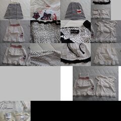 ベビー服　子供服　17着セット　カバーオール　ベスト　果物柄　コムサイズム　ワンピース　キャミソール　カットソーの画像