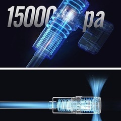 ✨新品✨ 【15000pa 超強力吸引】2way コードレス掃除機 超軽量 静音設計 スティック掃除機 ハンディクリーナー コンパクト 車 の画像