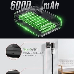 ✨新品✨ 【15000pa 超強力吸引】2way コードレス掃除機 超軽量 静音設計 スティック掃除機 ハンディクリーナー コンパクト 車 の画像