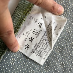 玄関マット　バラ　グリーンの画像