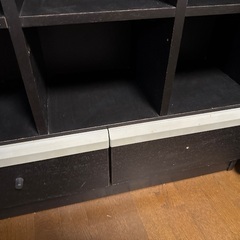 黒の高さ調整可能な本棚　ラックできるだけ早くお願いしますの画像
