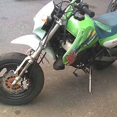 KAWASAKI KSR-2 緑 エンジン始動確認 自賠責保険で乗れます 半額配送キャンペーン 期間限定 現状渡し諸経費￥0- 横浜 P-Yard の画像