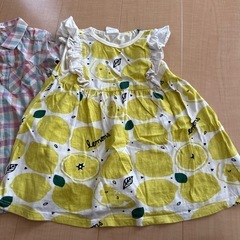90cmサイズワンピース2枚の画像
