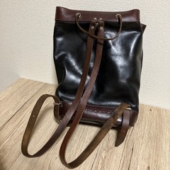 【本革】南米ボリビア製ヴィンテージレザーリュックの画像