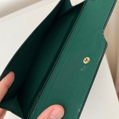 深緑の長財布　金運アップ　KCの画像