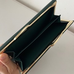 深緑の長財布　金運アップ　KCの画像