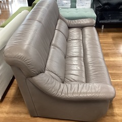 ソファ【町田市再生家具】　251265 牛皮製の画像