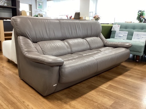 ソファ【町田市再生家具】　251265 牛皮製