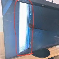 壊れたテレビの画像