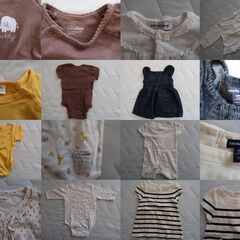 ベビー服　13着セット　70～80ｃｍ　甚平２着ワンピース３着カバーオール３着　カーディガン１着　ロンパース　４着　Baby　GAP他の画像