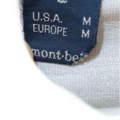 モンベルTシャツコットン100%の画像