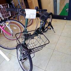リユースのサカイ太田店★ジモティ割あり★  折り畳み自転車 ２0インチ グリーン クリーニング済み OJ10248の画像