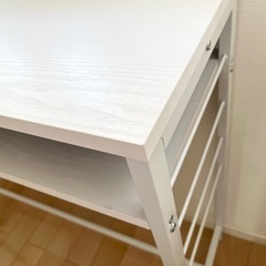 カウンターテーブル　高さ87cm　ホワイトの画像