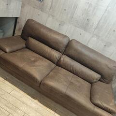 レザーファブリック ソファ の画像