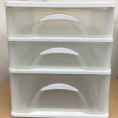 卓上　三段収納ケースの画像