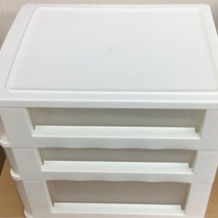 卓上　三段収納ケースの画像